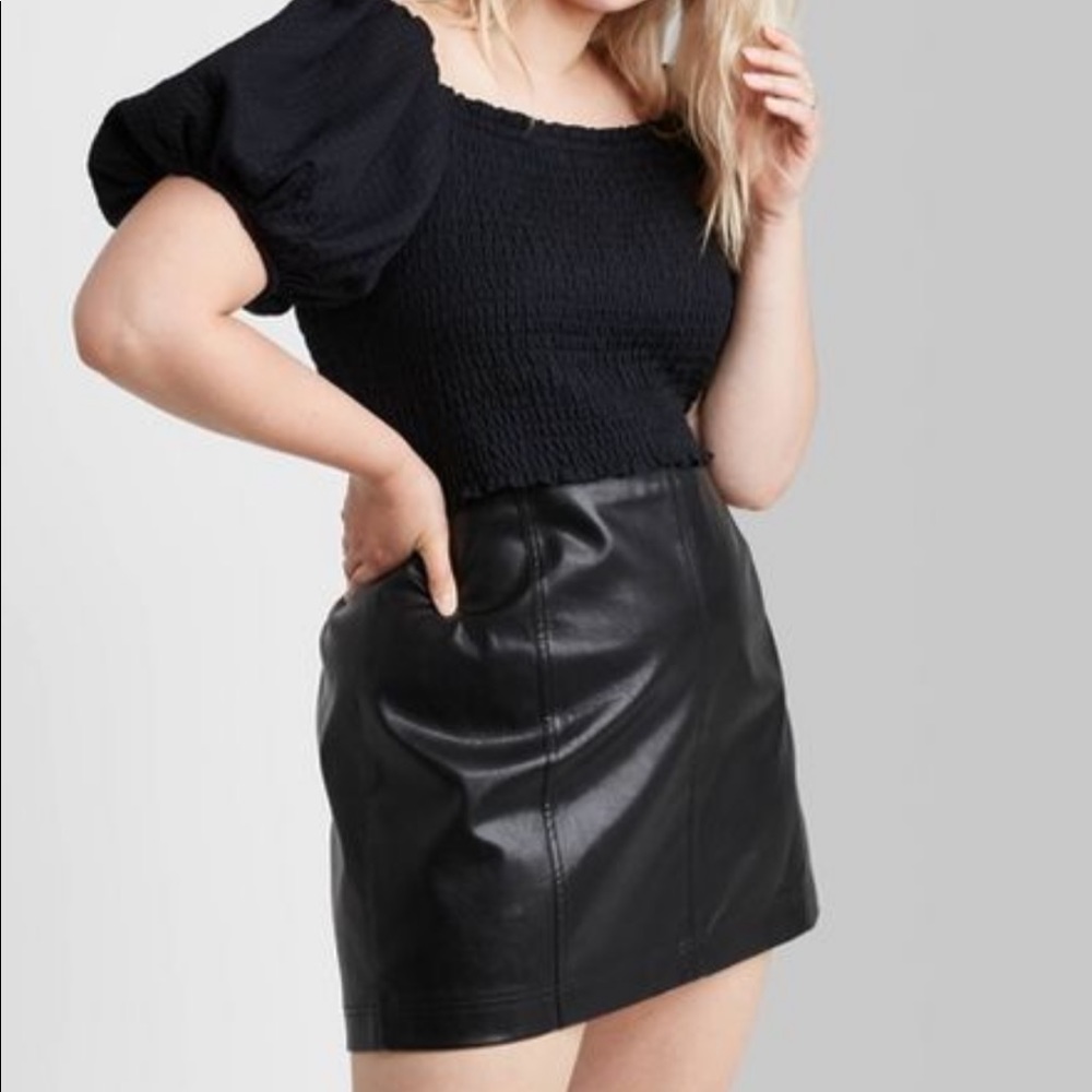 Primark Faux Leather Skirt